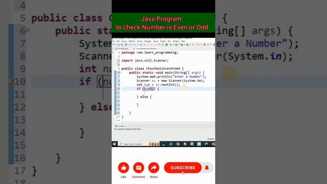 Java Program to check number is Even or Odd смотреть онлайн