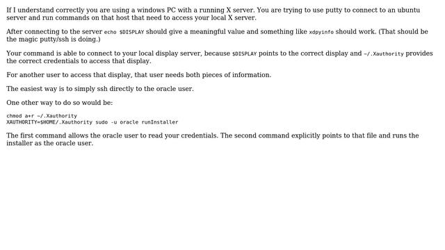 Unix & Linux: xhost + is not working with Oracle installation (3 Solutions!!) смотреть онлайн