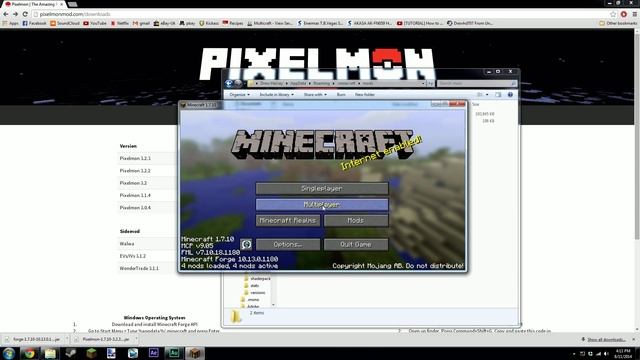 Pixelmon 3.2.3 UPDATE and Forge-1.7.10 Install Tutorial смотреть онлайн