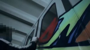 Граффити бомбинг. Уличное искусство. Расписываем электрички.