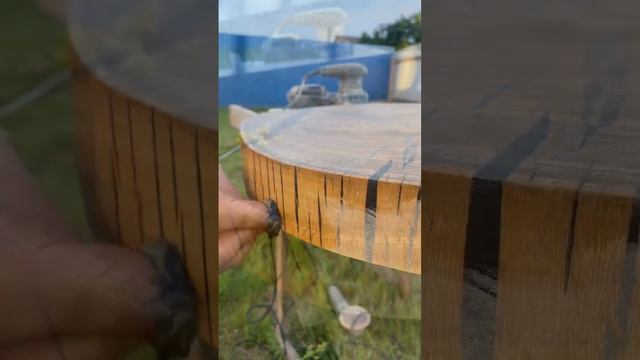 Природный рисунок Акации🌳🪵 #мебель #акация #сэпоксиднойсмолой #стол #столешница #своимируками смотреть онлайн