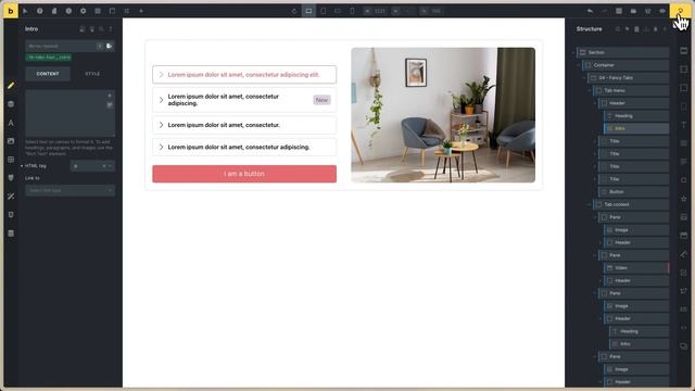 04 - Vertical accessible tabs - Template - Bricks Builder смотреть онлайн