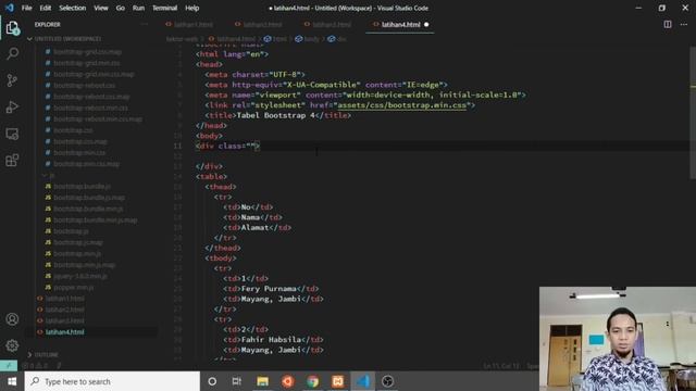 Tutorial Bootstrap 4 - Seri Ke 3 : Element Table Bootstrap 4 смотреть онлайн