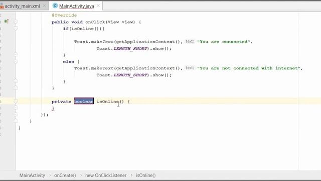 How to Check Internet Connection Status in Android Studio | Connection Status in Android смотреть онлайн