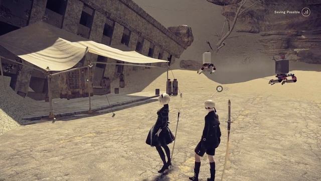 NieR Automata Blind Playthrough Part 3 - Desert Duels смотреть онлайн