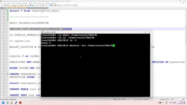 Oracle 19c Wallet, TDE and Backup Encryption mkstore смотреть онлайн