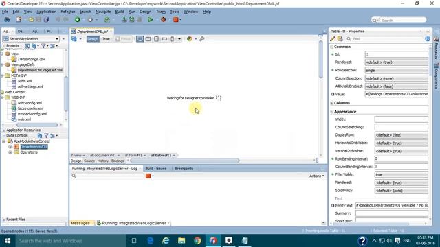 Oracle Jdeveloper12c ADF - 2) EO and VO with DML operations смотреть онлайн