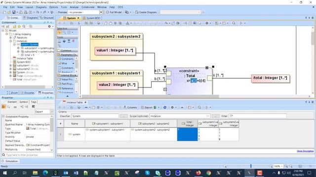 Using Arrays in SysML Simulation смотреть онлайн