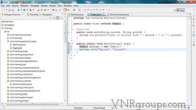 Java Tutorial - Inheritance and Abstract Classes смотреть онлайн