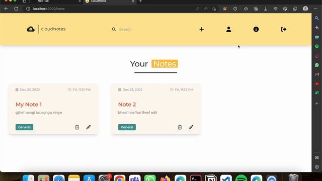 CloudNotes | MERN | MongoDB Atlas | Express | React | Node смотреть онлайн