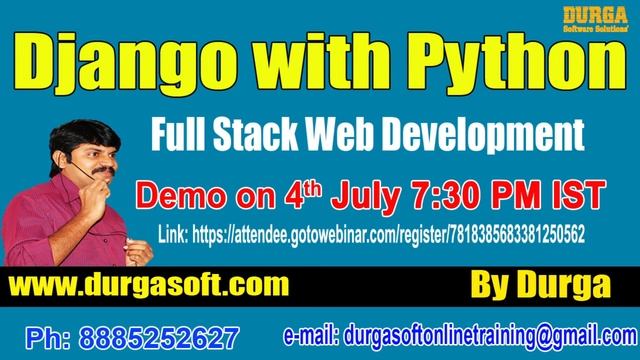 Web Development DJANGO with PYTHON Online Training in DURGASOFT смотреть онлайн