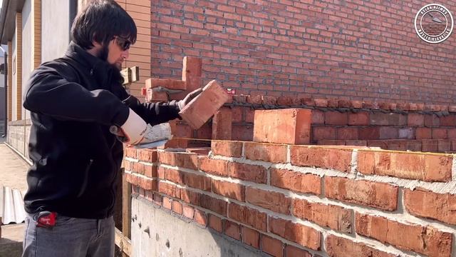 Кладка кирпича на белый шов под старину смотреть онлайн