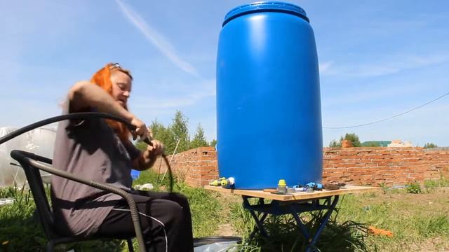 Капельный полив из бочки. Сборка.