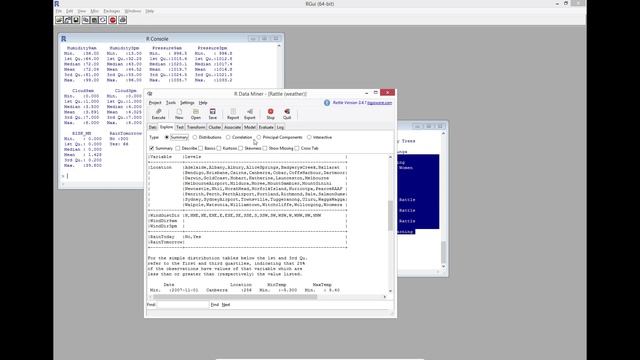 Rattle - Data Mining In R