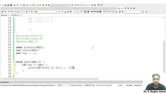 09E Postfix Evaluation | Implementation in C | 14 Sep 2020 смотреть онлайн