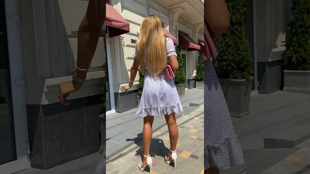 Шифоновое платье мини с оборками смотреть онлайн