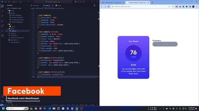 Create Stunning Result Summary Components: HTML, CSS, and JavaScript Made Easy смотреть онлайн