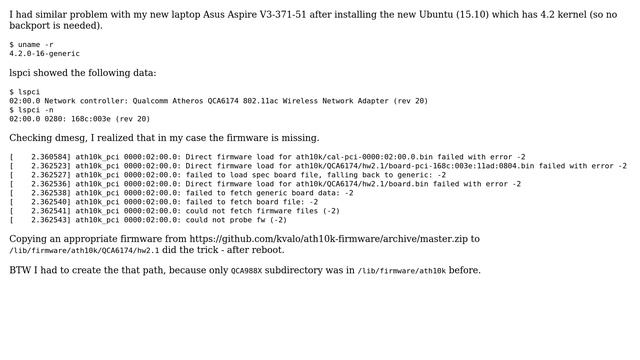 Ubuntu: ath10k installation (7 solutions!) смотреть онлайн