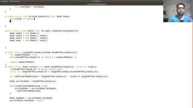JAVA DATASTRUCTURE LINKED LIST : Rotate a linked list N number of times смотреть онлайн