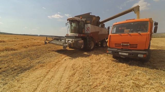 Одно поле: уборка гороха, дисковка, разбрасывание удобрений. смотреть онлайн