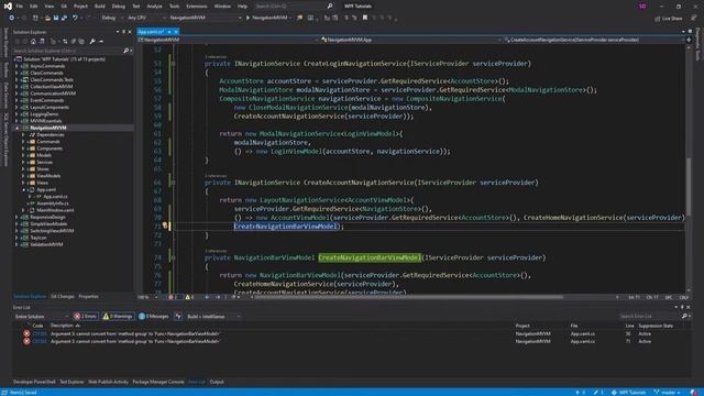 Dependency Injection Integration - WPF MVVM NAVIGATION TUTORIAL #8 смотреть онлайн