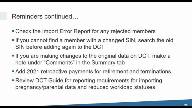 Employer Education - Data Collection Tool (DCT) Refresher смотреть онлайн