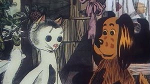 Как кошка и собака мыли пол