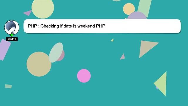 PHP : Checking if date is weekend PHP смотреть онлайн
