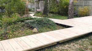 Открытая веранда на опорах KOROMO