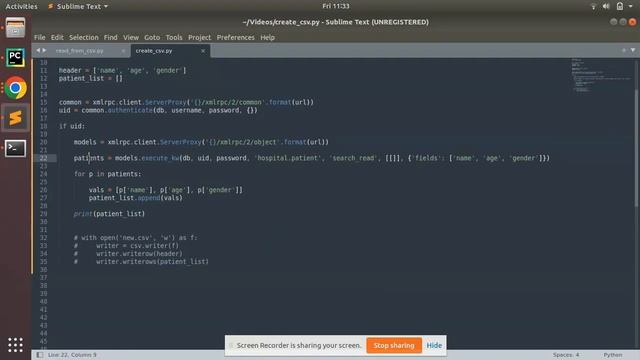 Read Data From Odoo Database And Write Into A CSV File Using Python Scrypt смотреть онлайн