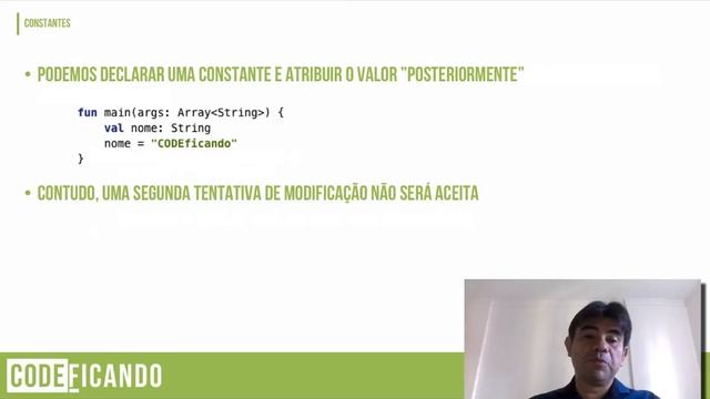 Como declarar variáveis em Kotlin - Programação Android s01e01 смотреть онлайн