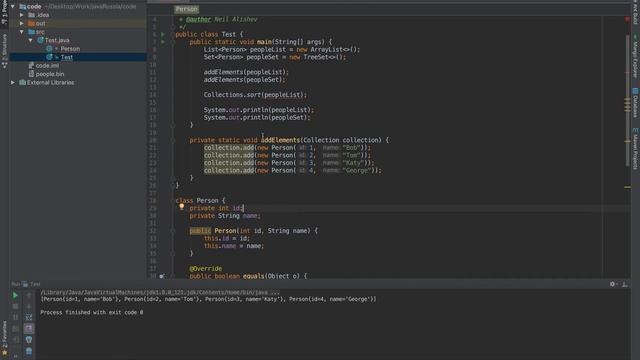 12 Интерфейс Comparable смотреть онлайн