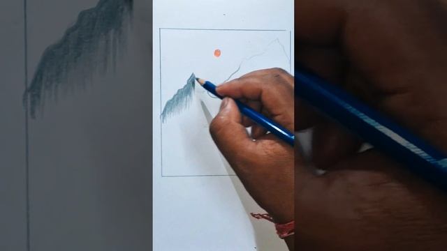 How to draw easy drawing simple Arts. step by step Drawing. beautyfull hill sketch drawing . смотреть онлайн