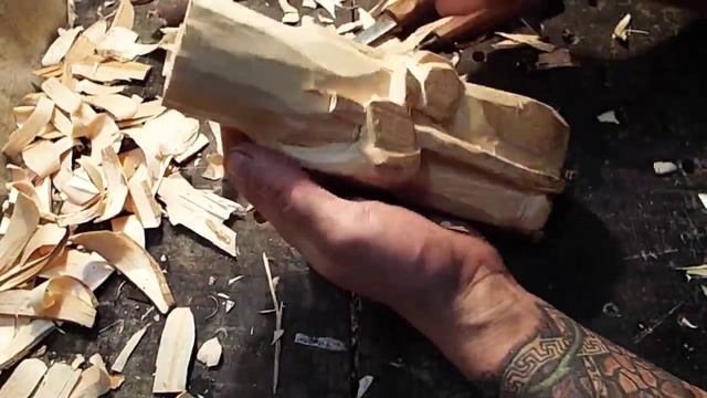 как своими руками сделать деда мороза,скульптура.Santa Claus with his own hands, wood carving.DIY смотреть онлайн
