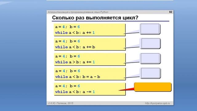 Циклические алгоритмы в языке Python смотреть онлайн