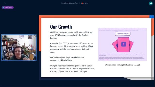 I Love Free Software Gaming Event with Kati Baker about Godot Wild Jams смотреть онлайн
