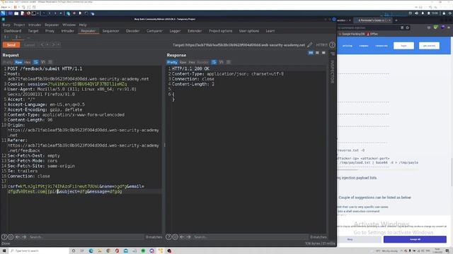 Blind OS command injection with time delays - VIDEO SOLUTION смотреть онлайн