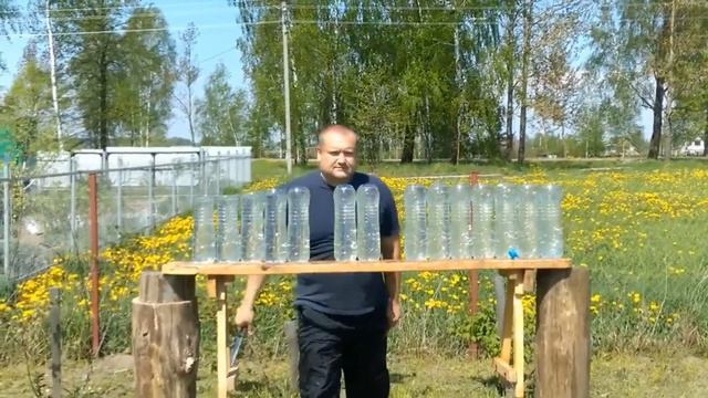 Замедленное видео рубки шашкой ККВ 17 пластиковых бутылок 1 5л(программа сони вегас).09.05.2016. смотреть онлайн