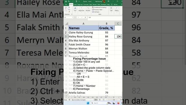 Convert number to percentage without multiplying by 100 in Excel - Excel Tips and Tricks смотреть онлайн