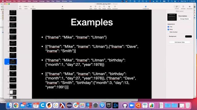 CSC250 2/17/21 intro to JSON and writing our own parser смотреть онлайн