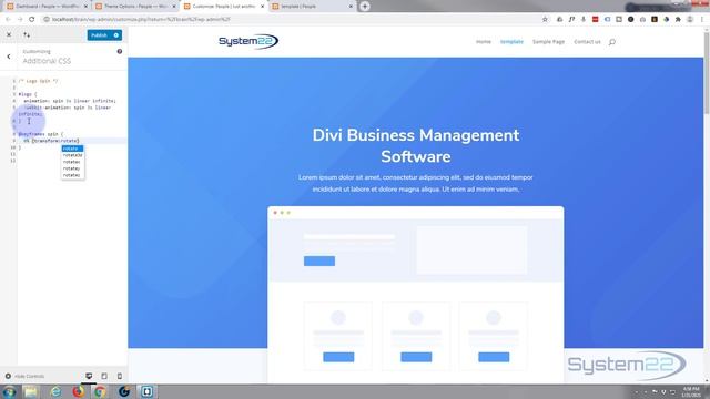 Divi Theme How To Make An Infinite Spinning Logo ? смотреть онлайн