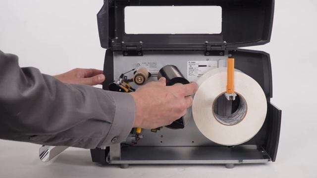 How to Load Media or Ribbon with the Cutter Option on a ZT111 Printer | Zebra смотреть онлайн