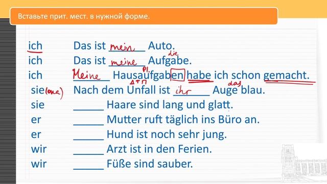 Упражнения к уроку 19/28. Немецкий для начинающих. Самый простой курс немецкого #немецкийснуля смотреть онлайн