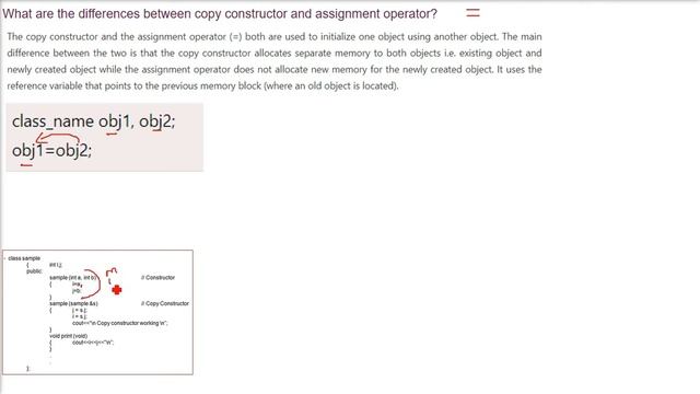 Copy Constructor vs Assignment Operator,Difference between Copy Constructor and Assignment Operator смотреть онлайн