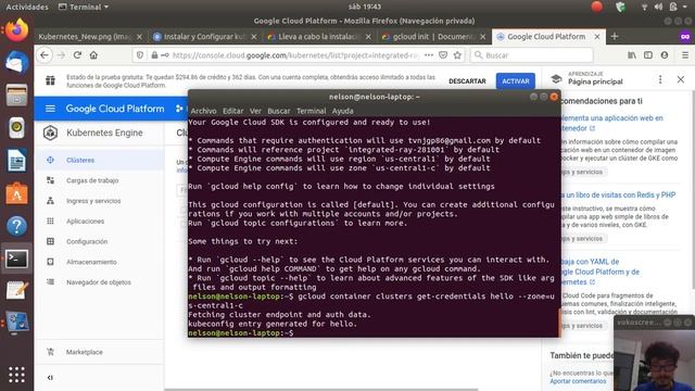 Despliegue de aplicación web en Google Cloud Platform con Kubernetes смотреть онлайн