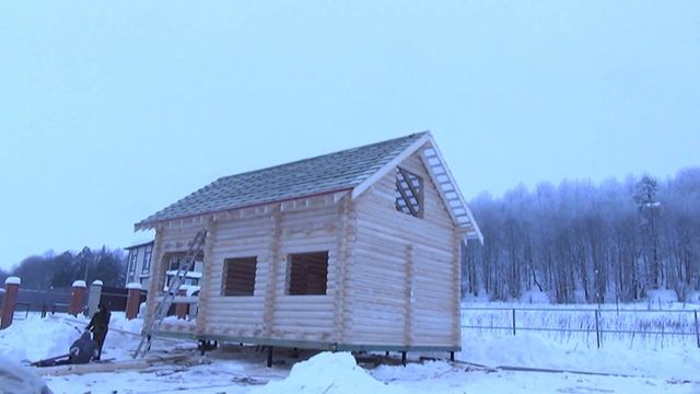 Сруб Дома 6.0х9.0м. полтора этажа с обрешёткой "Вариксолово". Цена в СПб 396152 руб. смотреть онлайн