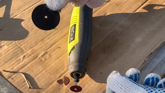 Обзор комплекта гравера Ryobi EHT150V. Часть 2. Абразивные диски. смотреть онлайн