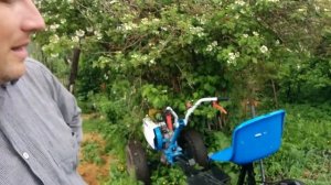 Мотоблок НЕВА с адаптером и двухкорпусным окучником