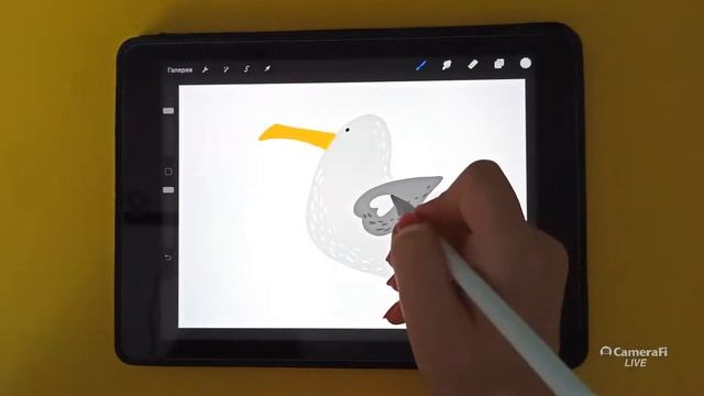 Как рисовать чайку Рисуем птицу с ребенком Уроки рисования для детей смотреть онлайн