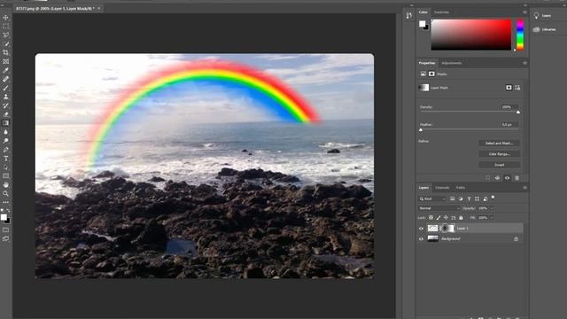 Делаем радугу в Фотошоп смотреть онлайн